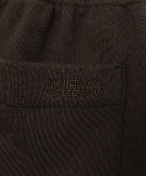 ANME（アンメ）の「後ろポケットロゴ刺繍スウェットカーブパンツ（スウェットパンツ・レディース・オフホワイト/ブラック/オートミール/ブラウン・L/M）」の20枚目の写真