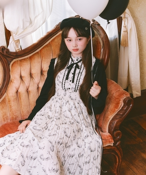 アソート生地プリーツワンピース♪（シャツワンピース）｜mezzo piano