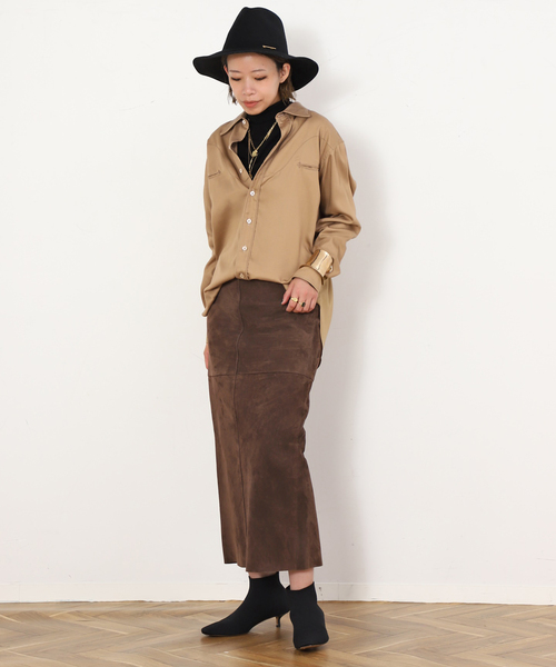 AP STUDIO(エーピーストゥディオ)の「【COUTURE D'ADAM/クチュールドアダム】Rayon Ranch Shirt(シャツ/ブラウス・レディース・ベージュ・FREE)」の2枚目の写真
