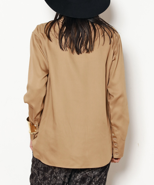 AP STUDIO(エーピーストゥディオ)の「【COUTURE D'ADAM/クチュールドアダム】Rayon Ranch Shirt(シャツ/ブラウス・レディース・ベージュ・FREE)」の7枚目の写真