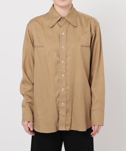 AP STUDIO(エーピーストゥディオ)の「【COUTURE D'ADAM/クチュールドアダム】Rayon Ranch Shirt(シャツ/ブラウス・レディース・ベージュ・FREE)」の11枚目の写真