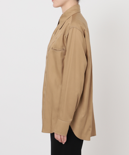 AP STUDIO(エーピーストゥディオ)の「【COUTURE D'ADAM/クチュールドアダム】Rayon Ranch Shirt(シャツ/ブラウス・レディース・ベージュ・FREE)」の12枚目の写真