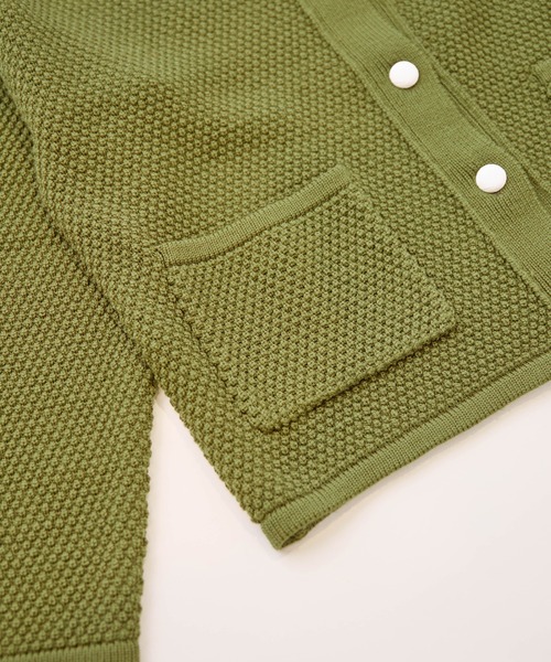 ポップコーン編みノーカラージャケット（その他アウター）｜LA MARINE