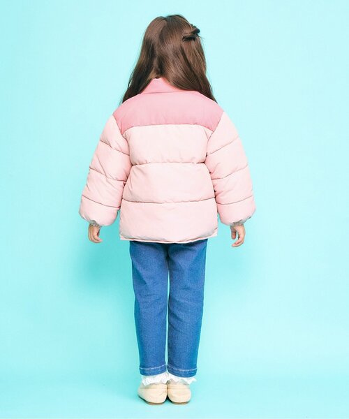 apres les cours(アプレレクール)の「【2WAY/洗える】バラエティリバーシブルジャケット(ダウンジャケット/コート・キッズ・ブラウン/ピンク/サックスブルー/ブラック/ラベンダー・100/90/80/140/130/120/110)」の8枚目の写真