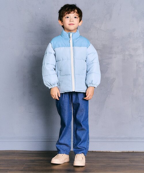 apres les cours(アプレレクール)の「【2WAY/洗える】バラエティリバーシブルジャケット(ダウンジャケット/コート・キッズ・ブラウン/ピンク/サックスブルー/ブラック/ラベンダー・100/90/80/140/130/120/110)」の13枚目の写真