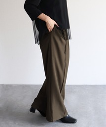 sin.ca（シンカ）の「センターシーム入りタックワイドパンツ（スラックス）」