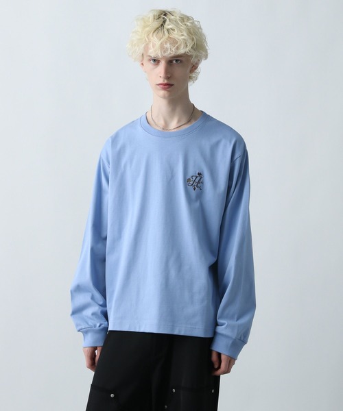 HARE（ハレ）の「フローラルハレロゴカット(HARE)（Tシャツ/カットソー・メンズ・ホワイト/ブラック/ブルー・FREE）」の3枚目の写真