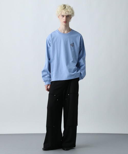 HARE（ハレ）の「フローラルハレロゴカット(HARE)（Tシャツ/カットソー・メンズ・ホワイト/ブラック/ブルー・FREE）」の6枚目の写真