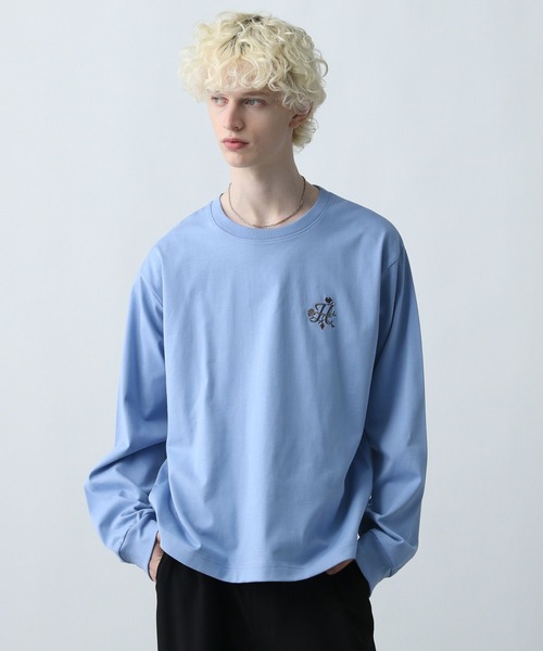 HARE（ハレ）の「フローラルハレロゴカット(HARE)（Tシャツ/カットソー・メンズ・ホワイト/ブラック/ブルー・FREE）」の9枚目の写真