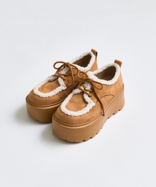 OLIVE des OLIVE（オリーブデオリーブ）の「厚底スノーシューズ（その他シューズ・レディース・アイボリー/キャメル・SMALL/LARGE/MEDIUM）」の4枚目の写真