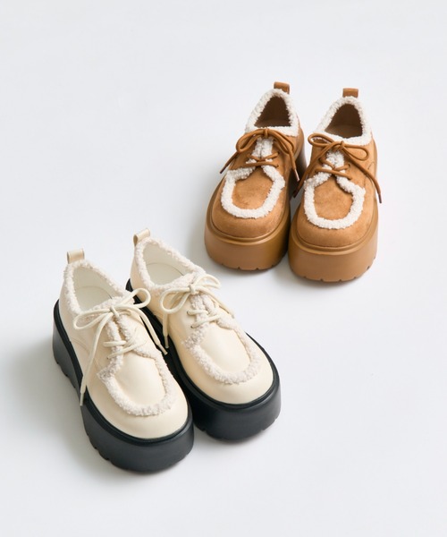 OLIVE des OLIVE（オリーブデオリーブ）の「厚底スノーシューズ（その他シューズ・レディース・アイボリー/キャメル・SMALL/LARGE/MEDIUM）」の5枚目の写真