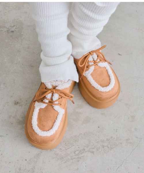 OLIVE des OLIVE（オリーブデオリーブ）の「厚底スノーシューズ（その他シューズ・レディース・アイボリー/キャメル・SMALL/LARGE/MEDIUM）」の18枚目の写真