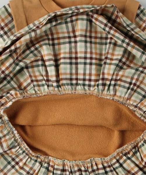 p.premier(ピードットプルミエ)の「【リンク/ジュニア対応】ベストとくっつきワンピース(ワンピース・キッズ・アイボリー/ベージュ/ダークブラウン・80/90/100/110/120/130/140)」の11枚目の写真