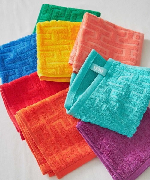 SMELLY（スメリー）の「TETO　SUPIMA COTTON HANDTOWEL（ハンカチ/ハンドタオル・レディース・ブルー/オレンジ系その他/ミント/イエロー/オレンジ/パープル系その他/グリーン/レッド・-）」の14枚目の写真