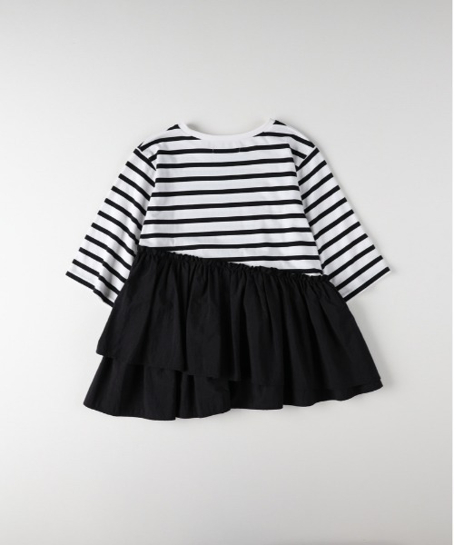 Right-on(ライトオン)の「【HONEYSUCKLE ROSE】接触冷感裾切り替えデザインTシャツ(Tシャツ/カットソー・レディース・オフホワイト/ブラック/ブラック×ホワイト・L/M)」の9枚目の写真