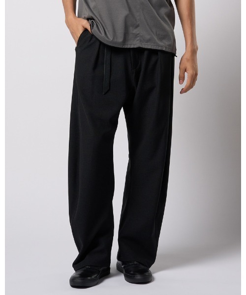 wjk（ダヴルジェイケイ）の「relax banana slacks（スラックス・メンズ・ブラック/チャコールグレー・SMALL/MEDIUM/LARGE/X-LARGE）」の3枚目の写真