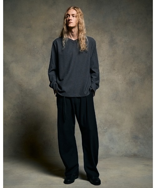 wjk（ダヴルジェイケイ）の「relax banana slacks（スラックス・メンズ・ブラック/チャコールグレー・SMALL/MEDIUM/LARGE/X-LARGE）」の10枚目の写真