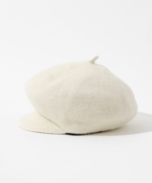 flower（フラワー）の「ウールライクキャスケット（キャスケット・レディース・ベージュ/グレー/アイボリー/ブラック・FREE）」の6枚目の写真