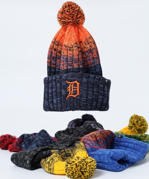 '47(フォーティーセブン)の「MLB公認 ’47BRAND ポンポン ニットキャップ(ニットキャップ/ビーニー・レディース・ブラック/ネイビー系/ダークグリーン/ブラック系/ネイビー/ロイヤルブルー・FREE)」の6枚目の写真