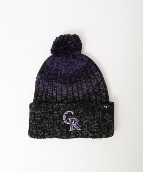 '47(フォーティーセブン)の「MLB公認 ’47BRAND ポンポン ニットキャップ(ニットキャップ/ビーニー・レディース・ブラック/ネイビー系/ダークグリーン/ブラック系/ネイビー/ロイヤルブルー・FREE)」の7枚目の写真