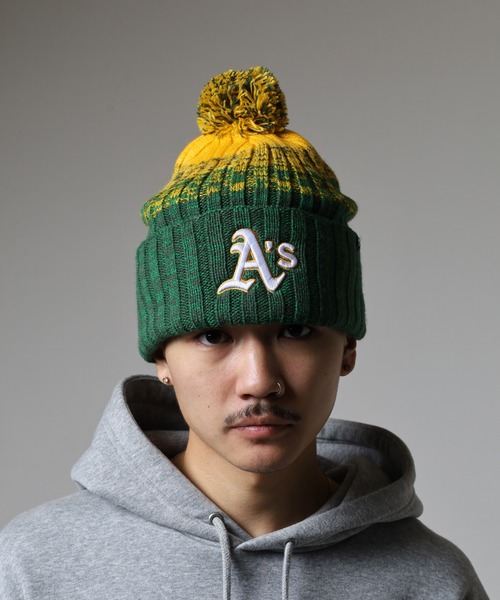 '47(フォーティーセブン)の「MLB公認 ’47BRAND ポンポン ニットキャップ(ニットキャップ/ビーニー・レディース・ブラック/ネイビー系/ダークグリーン/ブラック系/ネイビー/ロイヤルブルー・FREE)」の20枚目の写真