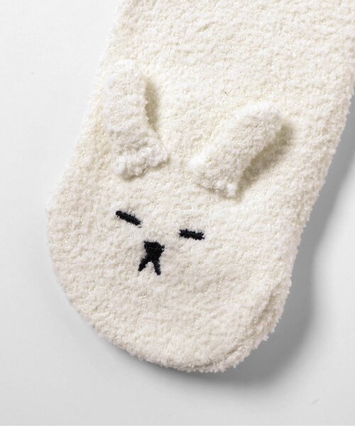 BREEZE（ブリーズ）の「FUN!FAN!ANIMAL　マシュマロハイソックス（ベビーシューズ/ベビーソックス・キッズ・アイボリー/グレー・9/12）」の7枚目の写真