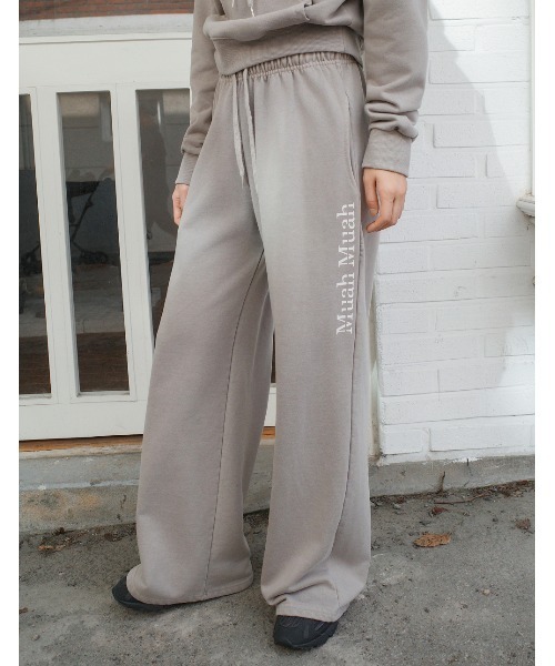 シミアンリング　Straight pants CREAM 新品未使用未開封　XL A'GEM/9 × .kom 『muah muah/ムーアムーア』 PIGMENT WASHING