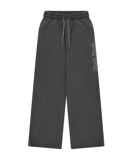 muahmuah(ムーアムーア)の「A'GEM/9 × .kom 『muah muah/ムーアムーア』 PIGMENT WASHING TRAINING PANTS(セットアップ対応)/ピグメント ウォッシングパンツ(スウェットパンツ・レディース・チャコールグレー/ブラウン・FREE)」の13枚目の写真
