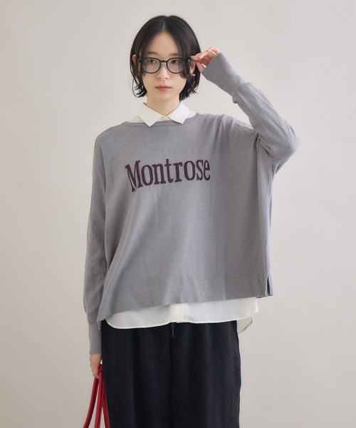 Paradise Picnic(パラダイスピクニック)の「cloche 前後2WAYニット(ニット/セーター・レディース・ブラック/チャコールグレー/キャメル・FREE)」の3枚目の写真