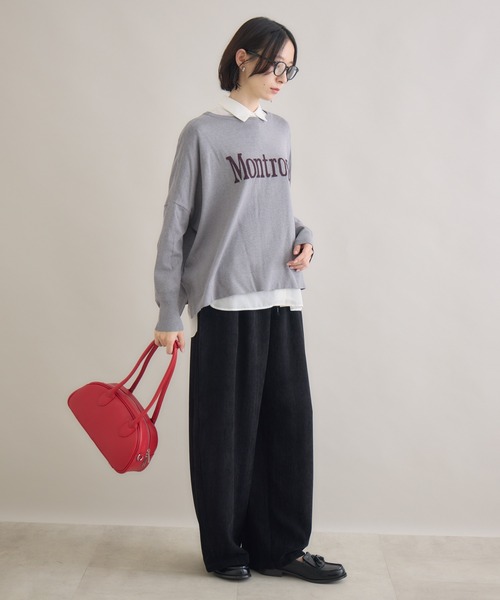 Paradise Picnic(パラダイスピクニック)の「cloche 前後2WAYニット(ニット/セーター・レディース・ブラック/チャコールグレー/キャメル・FREE)」の9枚目の写真