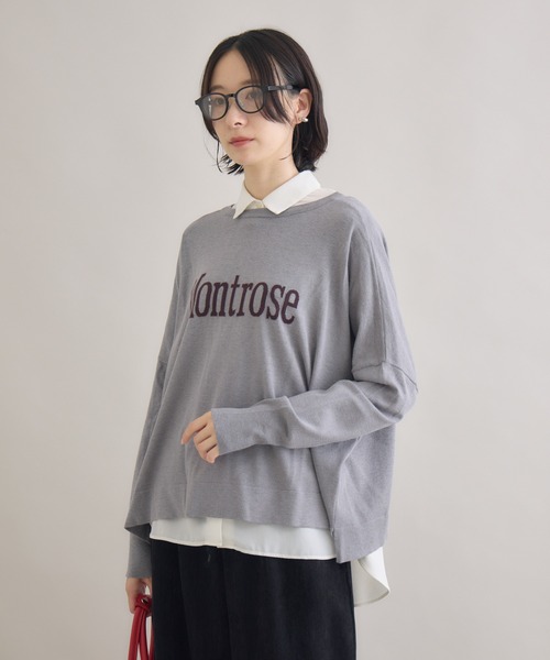 Paradise Picnic(パラダイスピクニック)の「cloche 前後2WAYニット(ニット/セーター・レディース・ブラック/チャコールグレー/キャメル・FREE)」の10枚目の写真