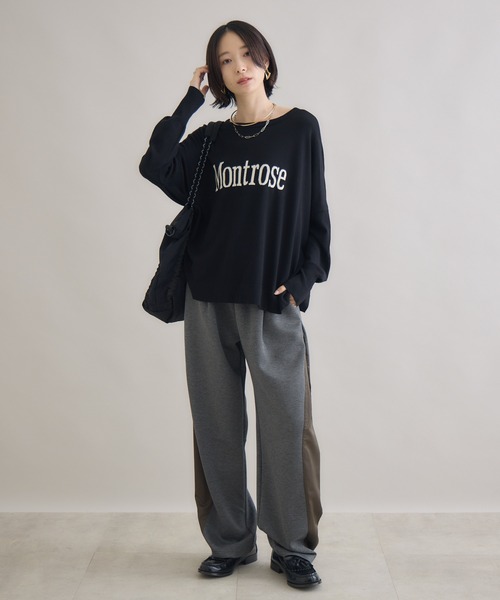 Paradise Picnic(パラダイスピクニック)の「cloche 前後2WAYニット(ニット/セーター・レディース・ブラック/チャコールグレー/キャメル・FREE)」の14枚目の写真