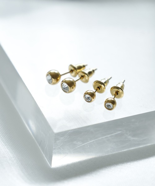 Diliraba(ディリラバ)の「Diliraba 4点セット ストーン ピアス 金属アレルギー対応 ステンレス ユニセックス 男女兼用(ピアス(両耳用)・メンズ・その他1/その他2/その他3/その他5/その他10/その他22/その他6/その他14/その他15/その他17/その他4/その他9/その他12/その他20/その他21/その他23/その他19/その他18/その他16/その他13/その他8/その他7/その他11/その他24・FREE)」の3枚目の写真