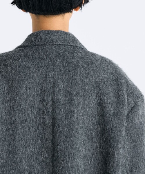 セール】アルパカシャギー チェスターコート（チェスターコート