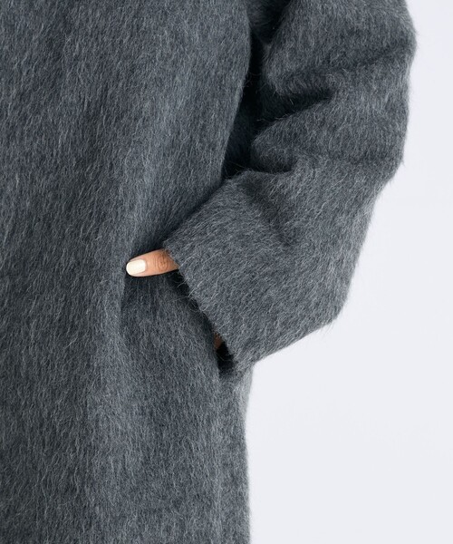 セール】アルパカシャギー チェスターコート（チェスターコート