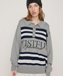 SLY(�X���C)��FRONT LOGO POLO TOPS �t�����g ���S �|�� �g�b�v�X �H�� �~��(�|���V���c)