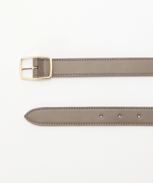 EDIFICE（エディフィス）の「MONFRINI スクエア バックル ベルト（ベルト・メンズ・ブラック/ベージュ・LARGE/MEDIUM/SMALL）」の4枚目の写真