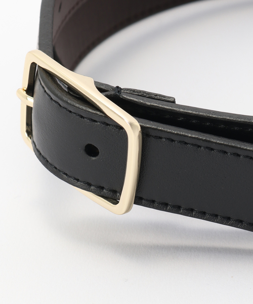 EDIFICE（エディフィス）の「MONFRINI スクエア バックル ベルト（ベルト・メンズ・ブラック/ベージュ・LARGE/MEDIUM/SMALL）」の3枚目の写真