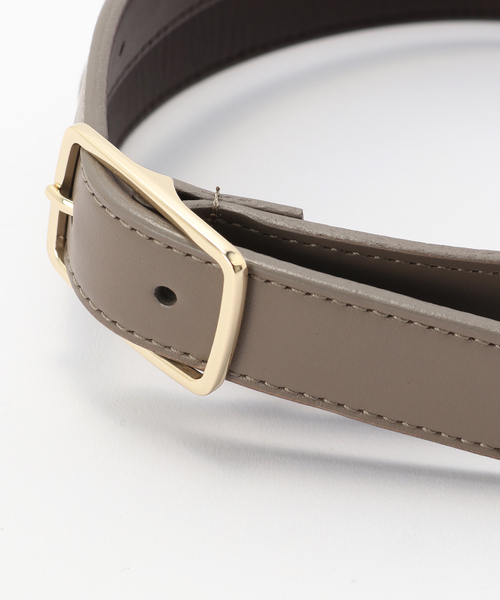 EDIFICE（エディフィス）の「MONFRINI スクエア バックル ベルト（ベルト・メンズ・ブラック/ベージュ・LARGE/MEDIUM/SMALL）」の5枚目の写真