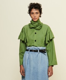 CURRENTAGE | 【CURRENTAGE/カレンテージ】Ruffle Ox Blouse(シャツ/ブラウス)