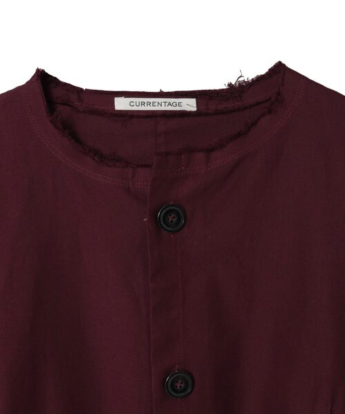 CURRENTAGE（カレンテージ）の「【CURRENTAGE/カレンテージ】Ruffle Ox Blouse（シャツ/ブラウス・レディース・ボルドー/グリーン/ブルー/ベージュ・FREE）」の9枚目の写真