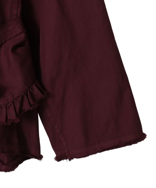 CURRENTAGE（カレンテージ）の「【CURRENTAGE/カレンテージ】Ruffle Ox Blouse（シャツ/ブラウス・レディース・ボルドー/グリーン/ブルー/ベージュ・FREE）」の10枚目の写真