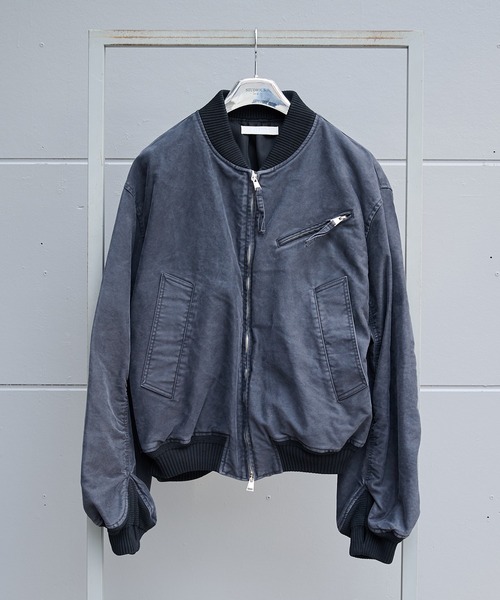 OUAT 007 BOMBER JACKET NAVY サイズ2 短丈 OUAT - 【残り一点】Bomber Jacket | ACRMTSM ONLINE STORE