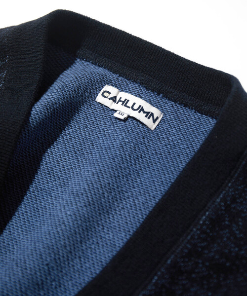 CAHLUMN/カウラム Merino Wool＋Cotton Loop Back V-neck Sweatshirt