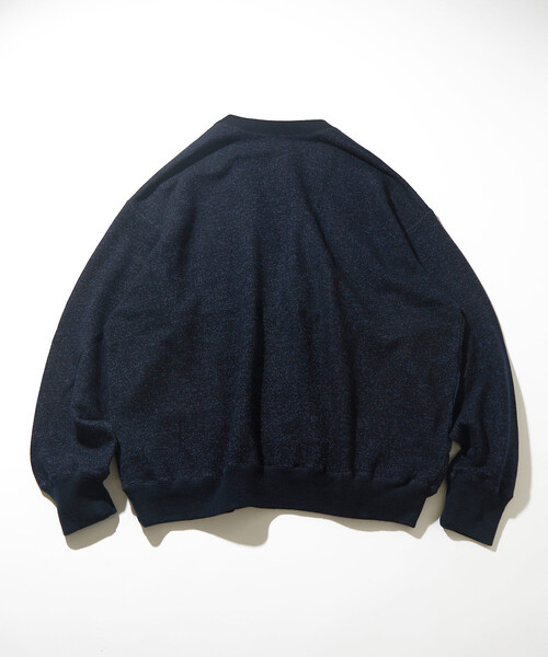 CAHLUMN メリノウールコットンループバック Vネック スウェットシャツ CAHLUMN/カウラム Merino Wool＋Cotton Loop Back V-neck Sweatshirt