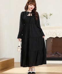 Anely（アネリー）の「ボレロ風 ブラウス付き ティアード ロング ワンピース（ワンピース）」