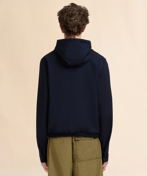 MARNI(マルニ)の「TROPICAL WOOL / フード付きシャツ(パーカー・メンズ・オリーブ/ダークネイビー・48(L))」の13枚目の写真