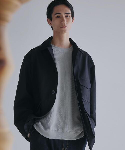 THE SHOP TK （ザ ショップ ティーケー ）の「デッキブルゾン 【手洗い可/リラックスシルエット】（ブルゾン・メンズ・グレー/ブラック・02/03/04）」の2枚目の写真