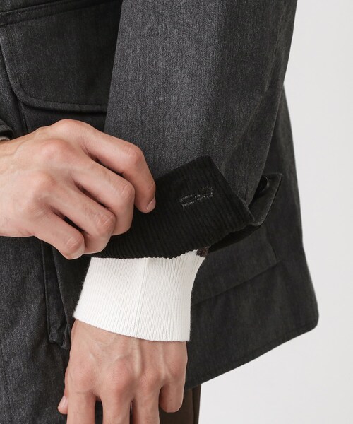 THE SHOP TK （ザ ショップ ティーケー ）の「デッキブルゾン 【手洗い可/リラックスシルエット】（ブルゾン・メンズ・グレー/ブラック・02/03/04）」の6枚目の写真