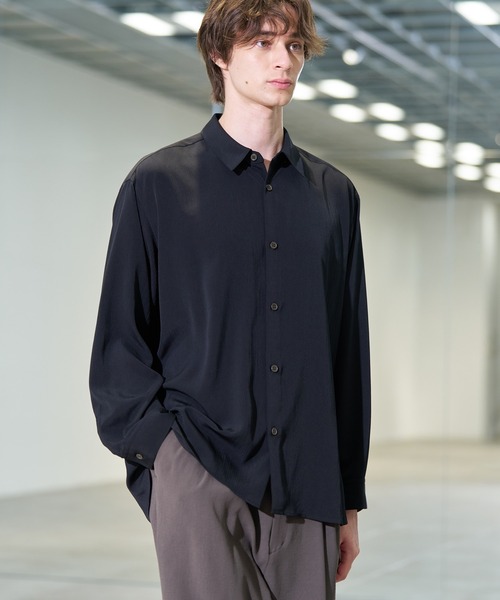 【CITY TOKYO/シティートーキョー】Air pleats リラックスシャツ